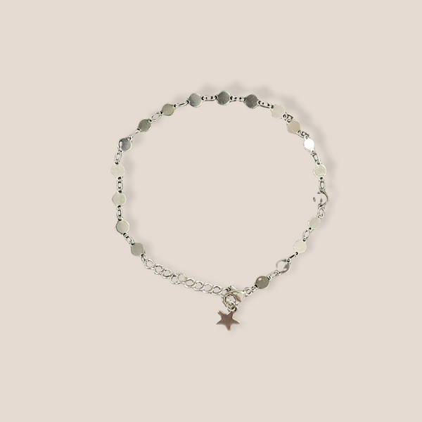 Armbandje Minimalistic dots zilver