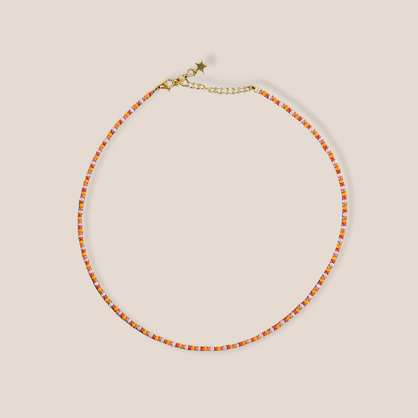 Ketting Colourful red