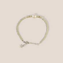 Load image into Gallery viewer, Armbandje Minimalistic pearl goud
