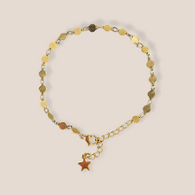 Load image into Gallery viewer, Armbandje Minimalistic dots goud
